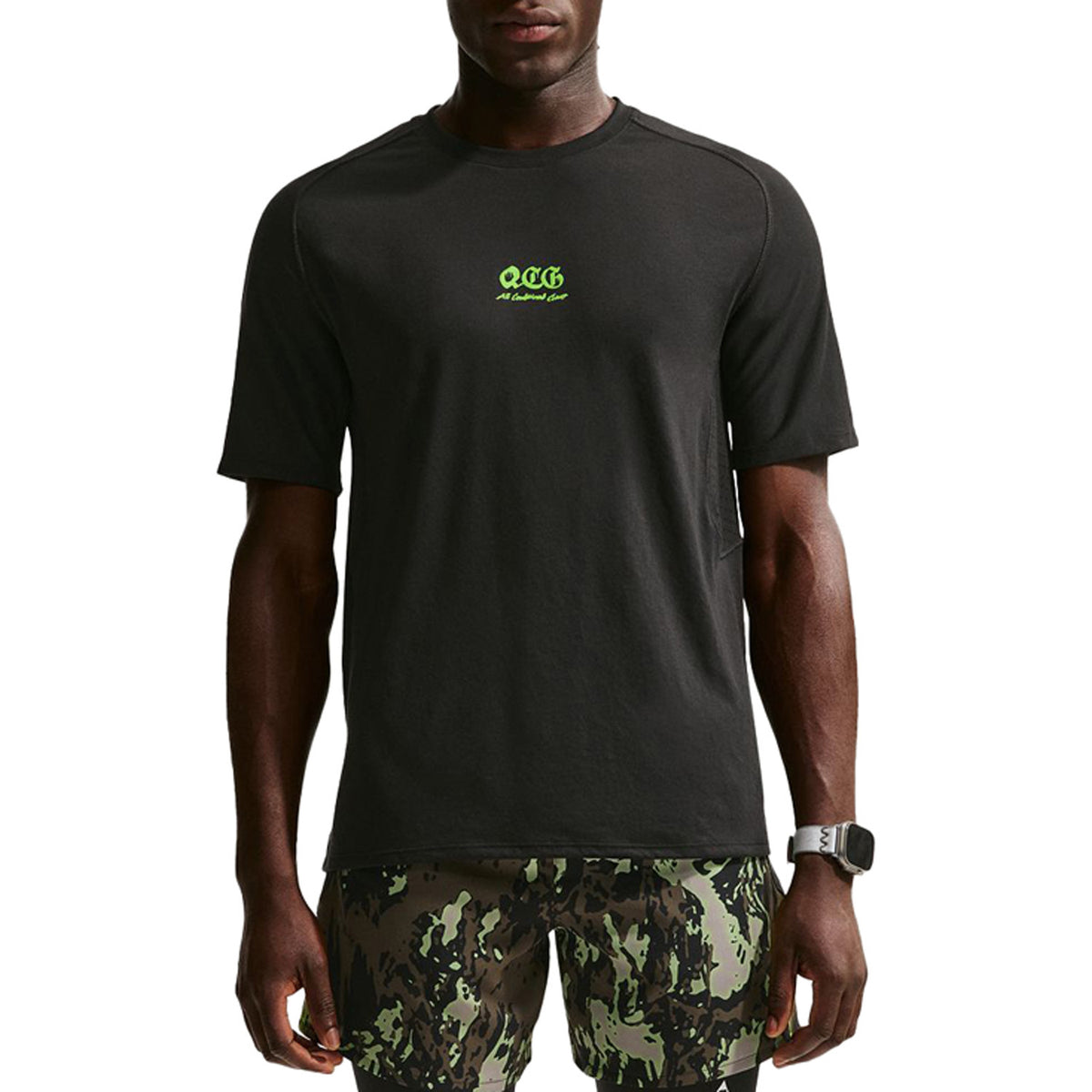 Nike ACG Dri-Fit ADV Solar Chase NGR Short-Sleeve Shirt - Men's Black/Summit White