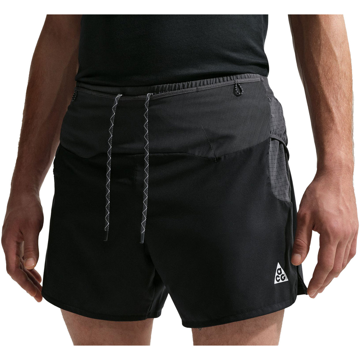 Nike ACG Dri-Fit ADV Second Sunrise 5" Brief-Lined Shorts - Men's Black/Anthracite/Summit White