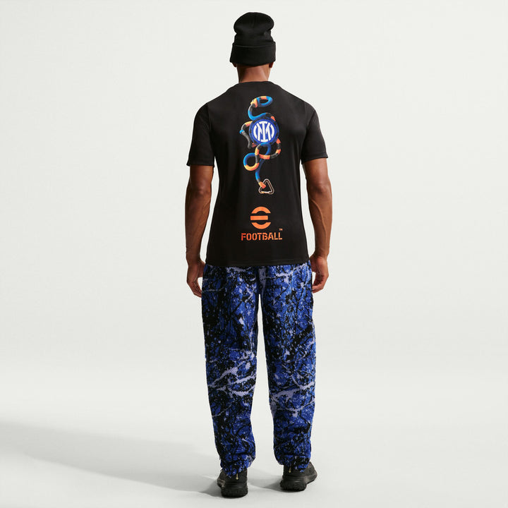 Nike Inter Milan Dri-Fit Academy Short-Sleeve Shirt - Men's Black/Safety Orange