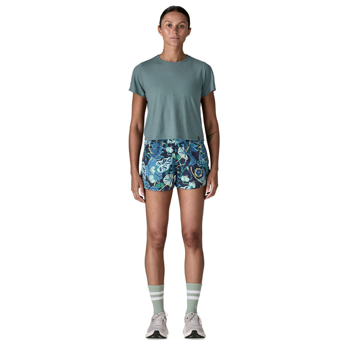 Patagonia Cap Cool Trail Cropped Shirt - Women's Blue Sage
