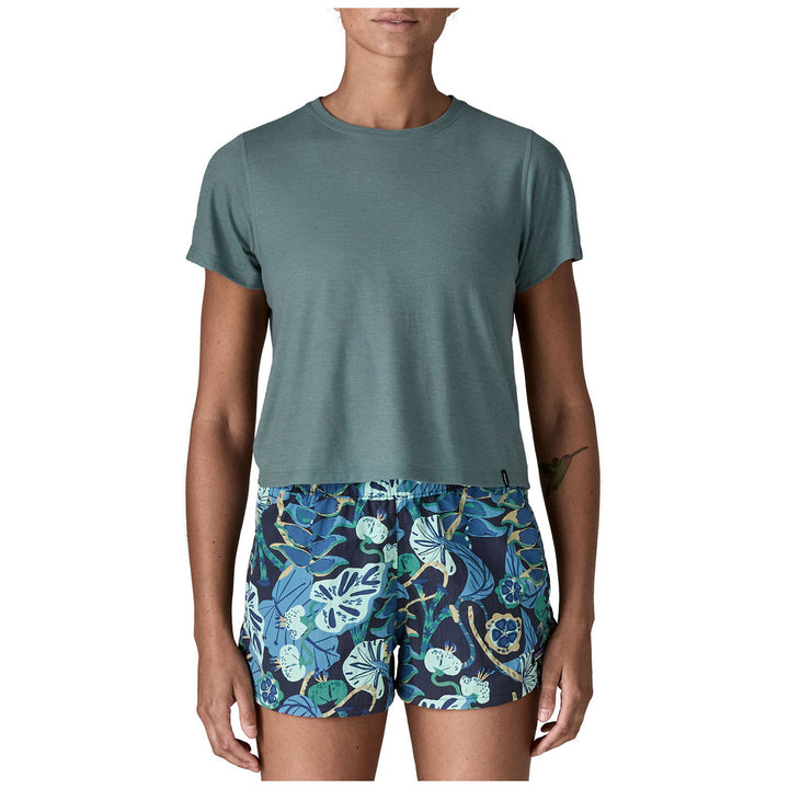Patagonia Cap Cool Trail Cropped Shirt - Women's Blue Sage