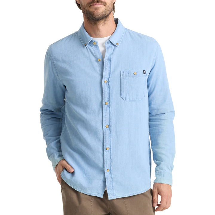 Roark Scholar Chambray Long-Sleeve Shirt - Men's Bleached