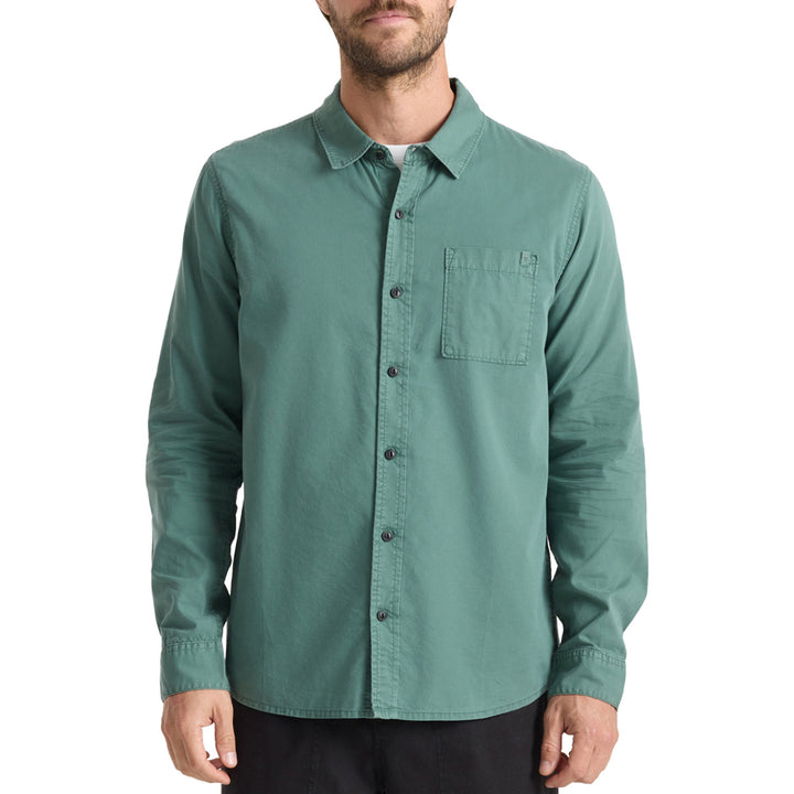 Roark Made To Fade Long-Sleeve Shirt - Men's Washed Slate Green