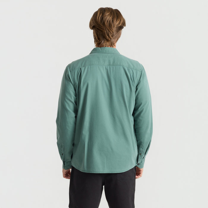 Roark Made To Fade Long-Sleeve Shirt - Men's Washed Slate Green