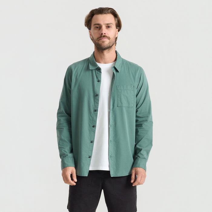 Roark Made To Fade Long-Sleeve Shirt - Men's Washed Slate Green