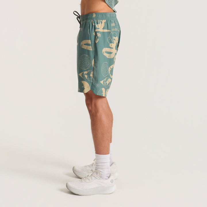 Roark Serrano 7" Shorts - Men's Slate Green