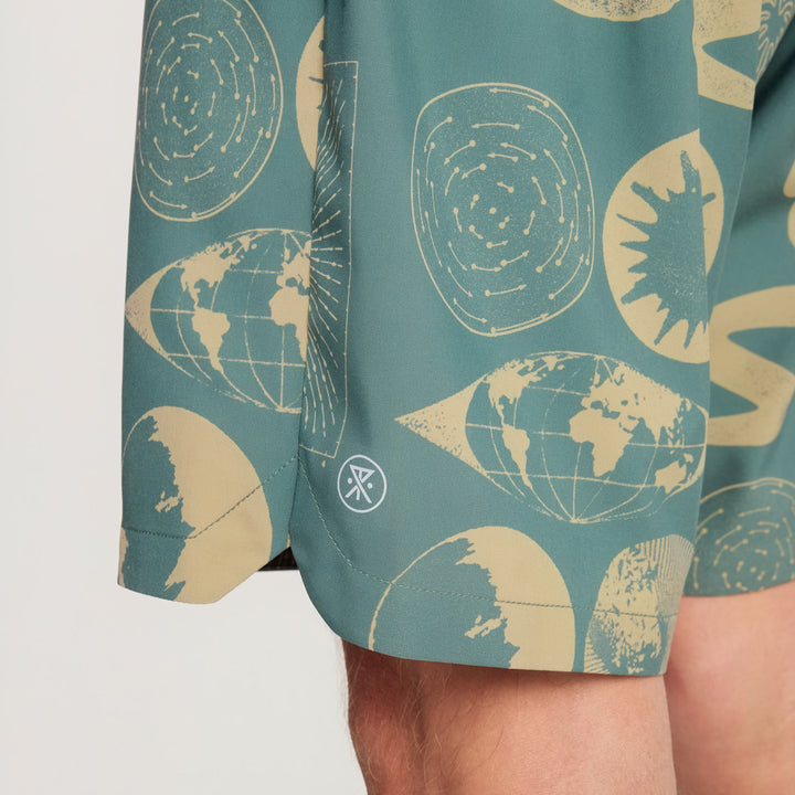 Roark Serrano 7" Shorts - Men's Slate Green