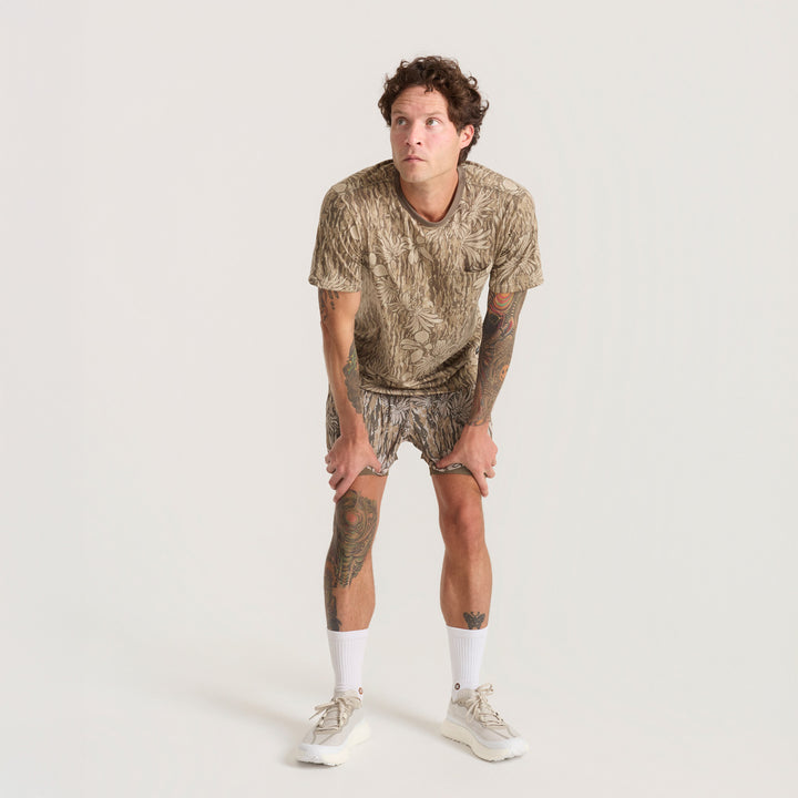Roark Mathis Active Tie Dye Pocket T-Shirt - Men's Khaki