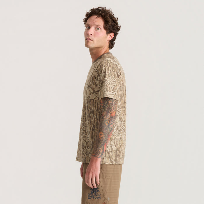 Roark Mathis Active Tie Dye Pocket T-Shirt - Men's Khaki