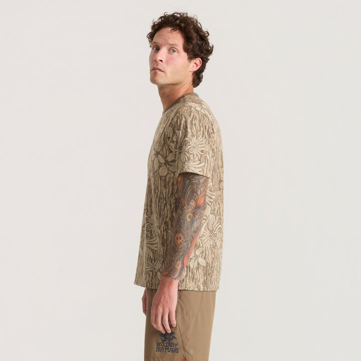 Roark Mathis Active Tie Dye Pocket T-Shirt - Men's Khaki