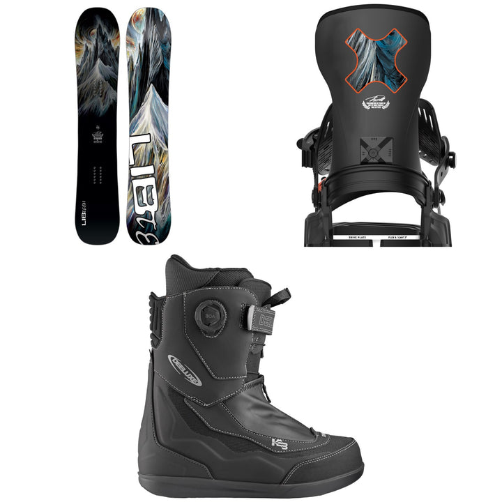 Lib Tech Dynamo C3 Snowboard + Bent Metal Transfer Snowboard Bindings + Deeluxe Aeris Snowboard Boots 2026