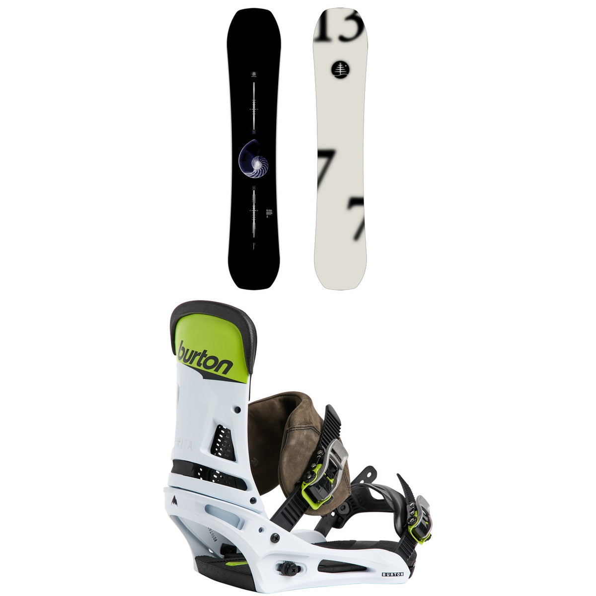 Burton Family Tree Hometown Hero Snowboard + Malavita Snowboard Bindings 2026