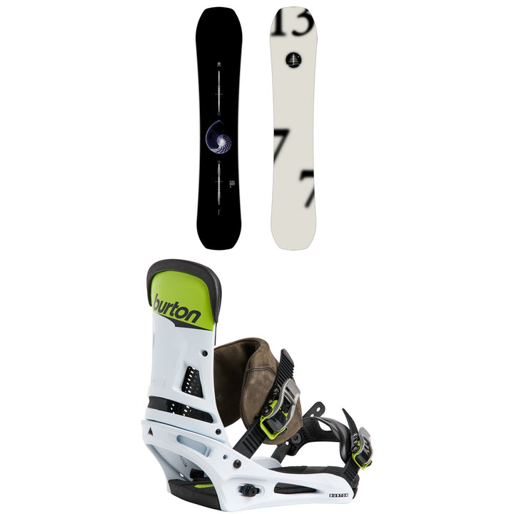 Burton Family Tree Hometown Hero Snowboard + Malavita Snowboard Bindings 2026