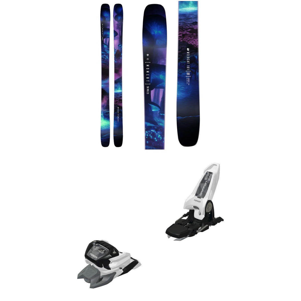 Moment Wildcat 101 Skis + Marker Griffon 13 ID Ski Bindings 2026