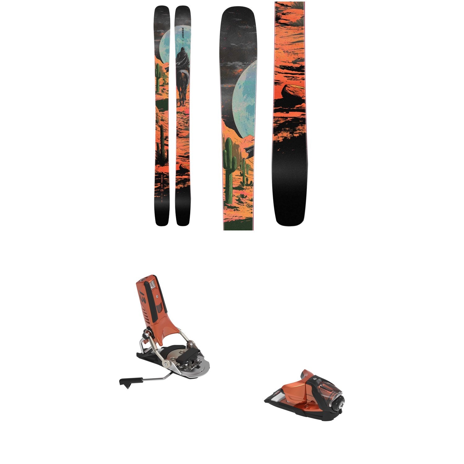 Moment Sierra Skis + Look Pivot Bindings