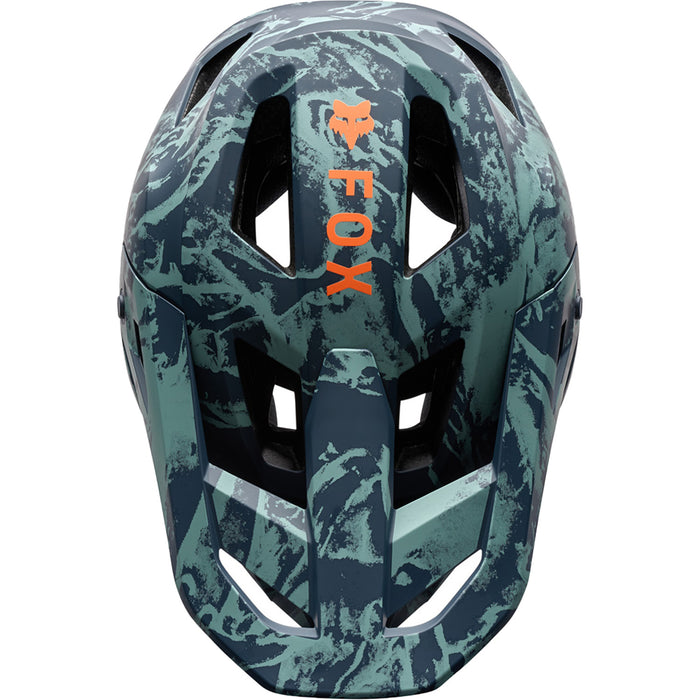 Fox Racing Rampage Bike Helmet - Kids' Image Print Dark Blue