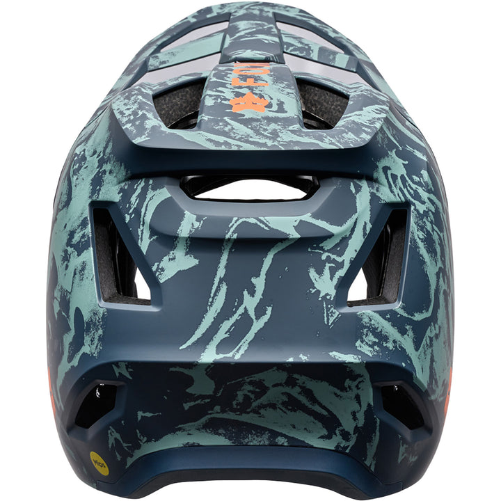 Fox Racing Rampage Bike Helmet - Kids' Image Print Dark Blue