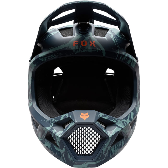 Fox Racing Rampage Bike Helmet - Kids' Image Print Dark Blue