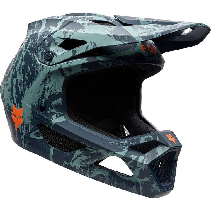 Fox Racing Rampage Bike Helmet - Kids' Image Print Dark Blue