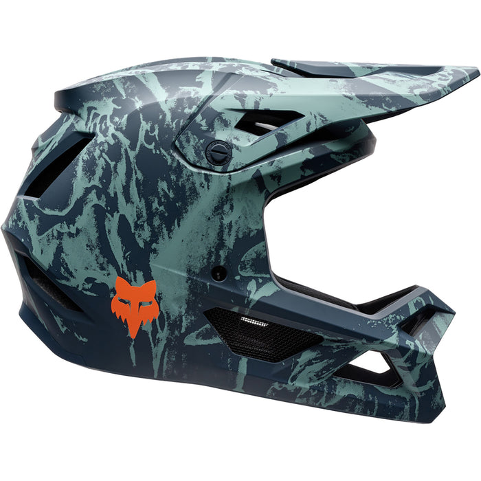 Fox Racing Rampage Bike Helmet - Kids' Image Print Dark Blue