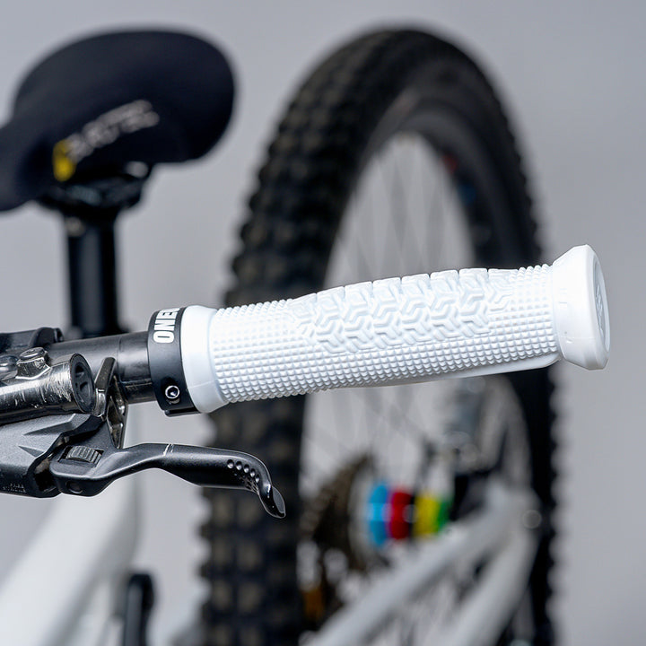 OneUp Components Jackson Goldstone Lock-On Grips White