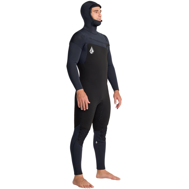 Volcom 5/4/3 Modulator Chest Zip Hooded Wetsuit Black
