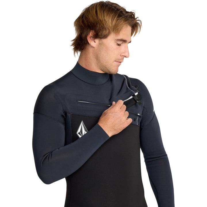 Volcom 4/3 Modulator Chest Zip Full Wetsuit Black