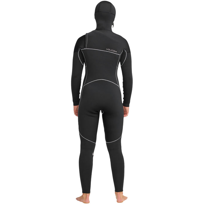 Volcom 5/4 Modulator Chest Zip Hooded Wetsuit - Women's Black