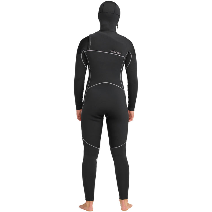 Volcom 5/4 Modulator Chest Zip Hooded Wetsuit - Women's Black