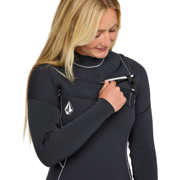 Volcom 4/3 Modulator Chest Zip Full Wetsuit - Women's Black