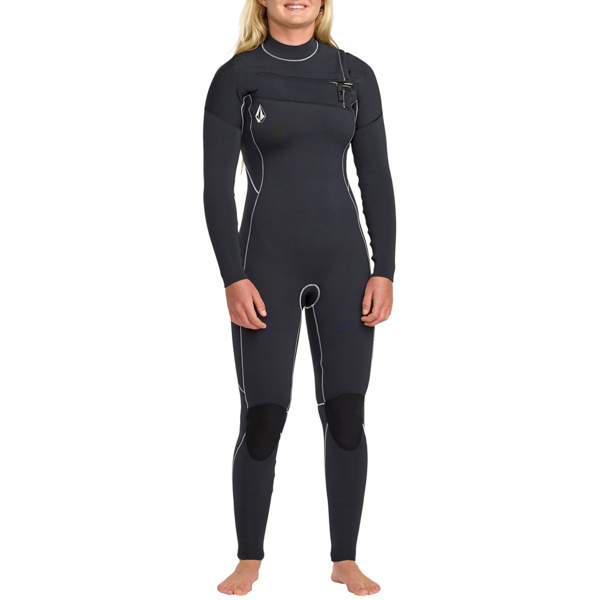 Volcom 4/3 Modulator Chest Zip Full Wetsuit - Women's Black