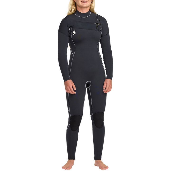 Volcom 4/3 Modulator Chest Zip Full Wetsuit - Women's Black