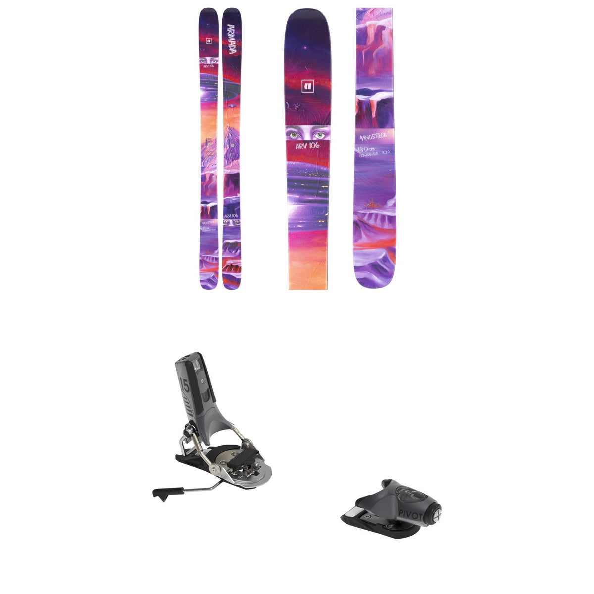 Armada ARV 106 Skis + Look Pivot 2.0 15 GW Ski Bindings 2026