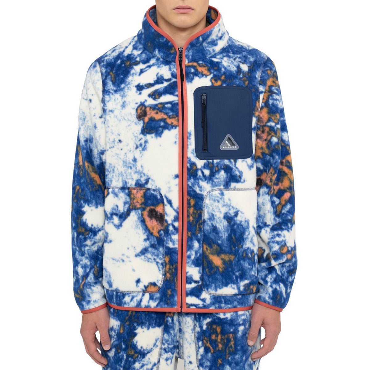 Armada Ledger Fleece - Unisex Acid House/Navy