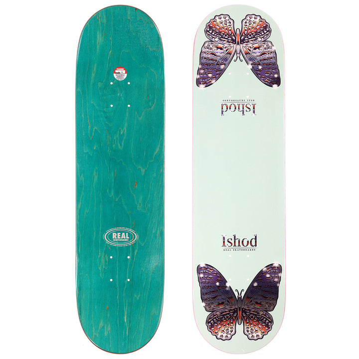Real Ishod Mariposa Chrome Twin Tail 8.5 Skateboard Deck