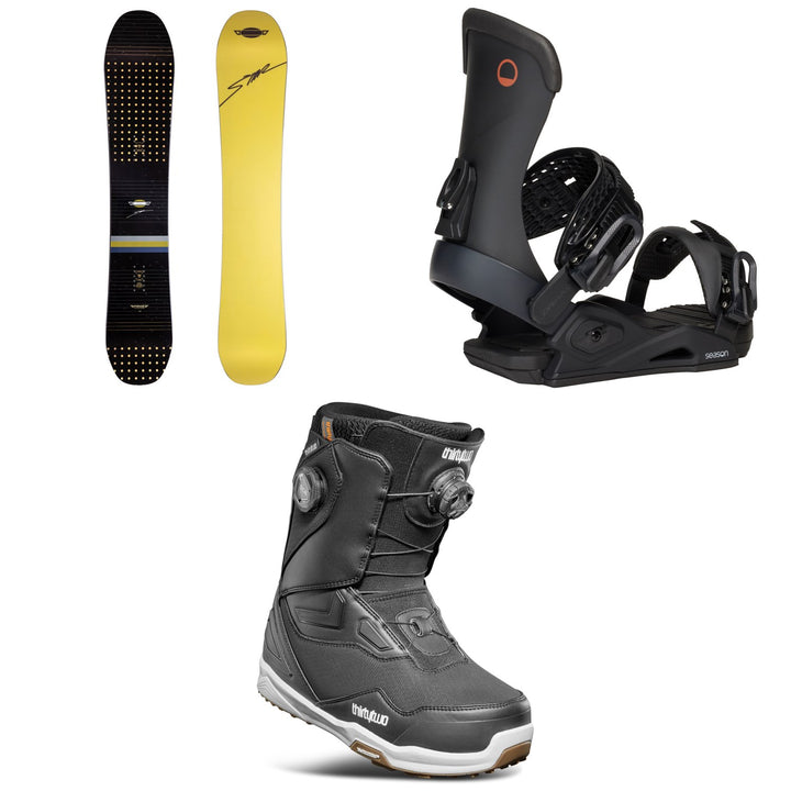 Sims Fakie Snowboard + Season Meld Snowboard Bindings + thirtytwo TM-2 Double Boa Snowboard Boots 2026