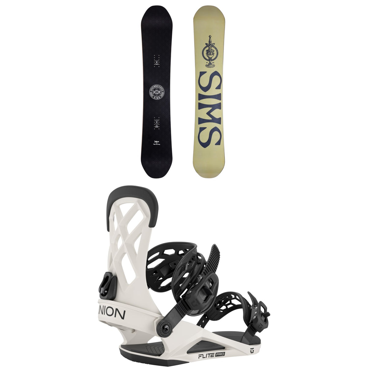 Sims Joker Snowboard + Union Flite Pro Snowboard Bindings 2026