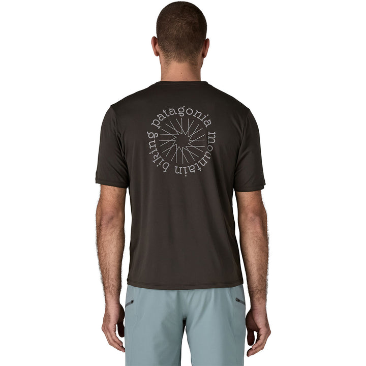 Patagonia Capilene® Cool Daily Spoke Stencil T-Shirt - Men's Black