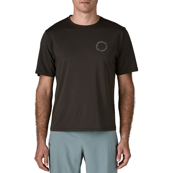 Patagonia Capilene® Cool Daily Spoke Stencil T-Shirt - Men's Black
