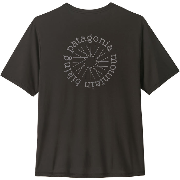 Patagonia Capilene® Cool Daily Spoke Stencil T-Shirt - Men's Black