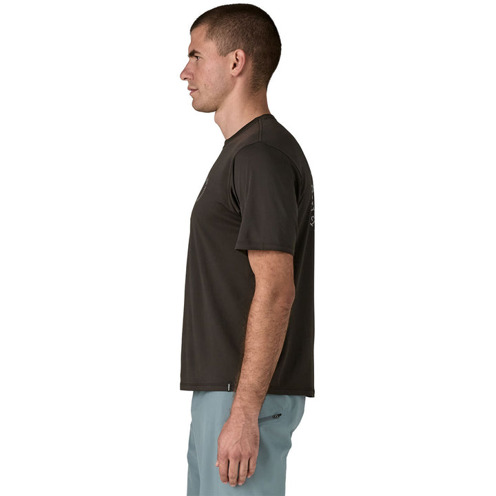 Patagonia Capilene® Cool Daily Spoke Stencil T-Shirt - Men's Black