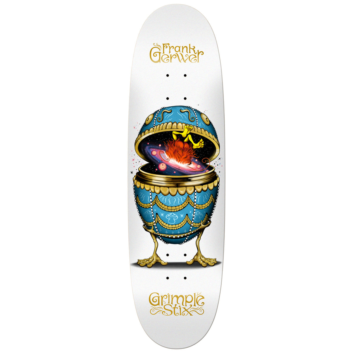 Anti Hero Grimple Stix Gerwer Fabrage Egg 9.1 Skateboard Deck