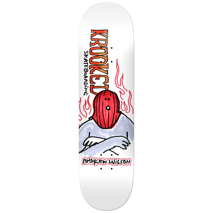 Krooked Wilson Fire Mask 8.75 Skateboard Deck