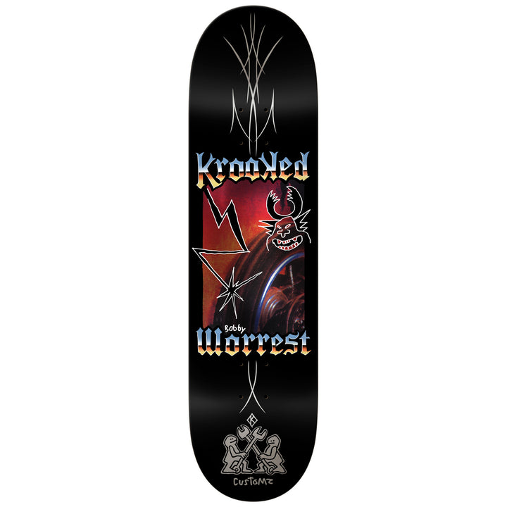 Krooked Worrest Chrome Zone Twin Tail Slick 8.3 Skateboard Deck
