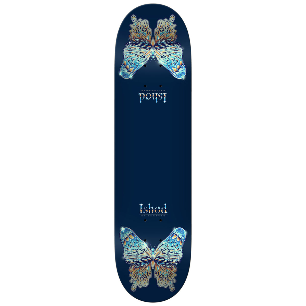 Real Ishod Mariposa Redux Twin Tail 8.25 Skateboard Deck