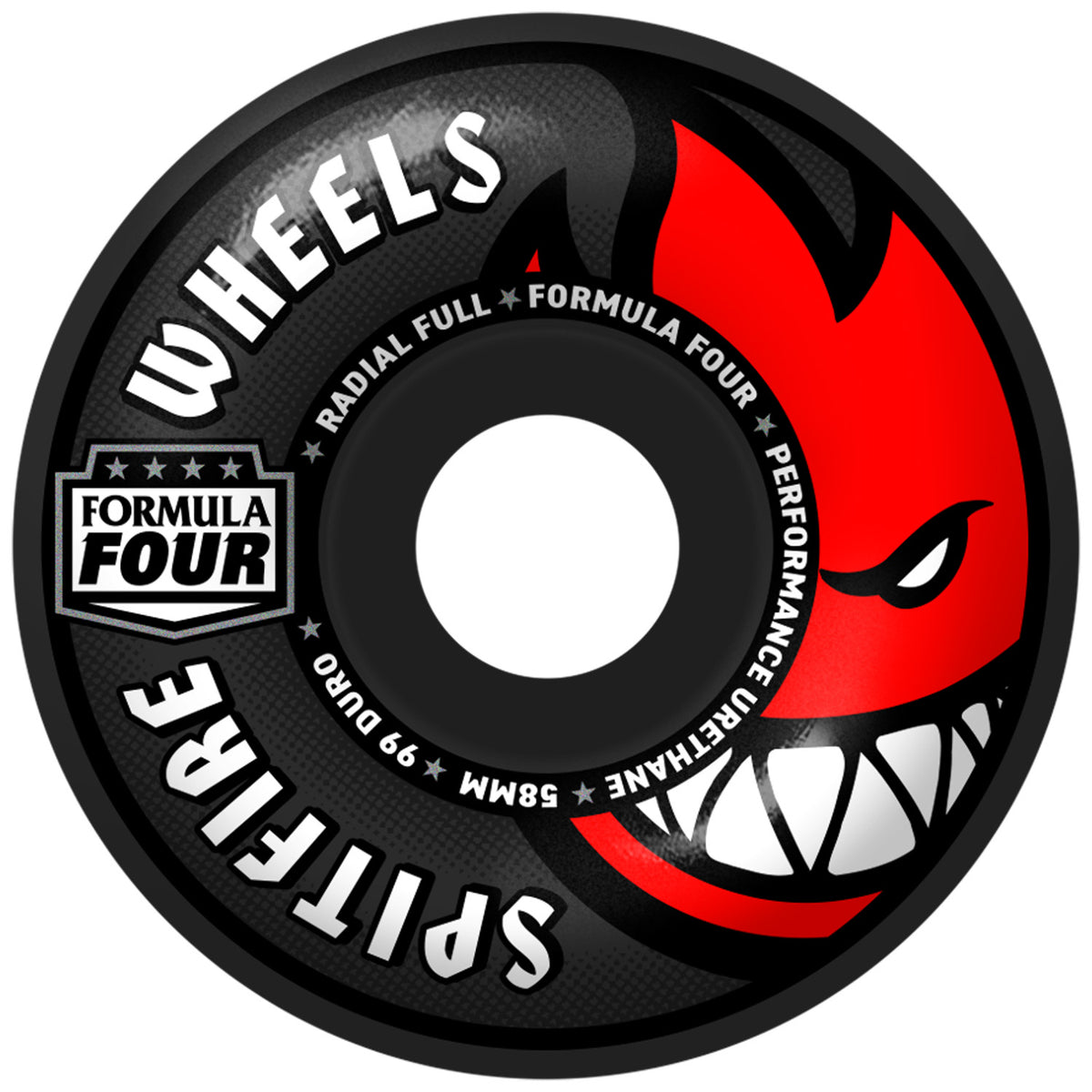 Spitfire Formula Four 99d Radial Full Black Skateboard Wheels