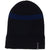 NST x Autumn Mini Stripe Beanie Black Cobalt Blue