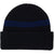 NST x Autumn Mini Stripe Beanie Black Cobalt Blue