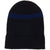 NST x Autumn Mini Stripe Beanie Black Cobalt Blue