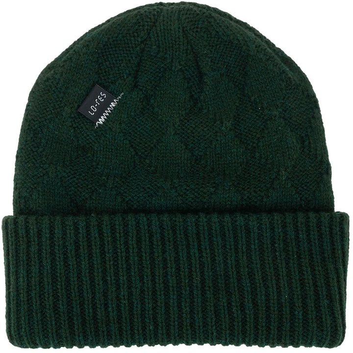 NST x Lo-Res Chief Beanie Dark Green